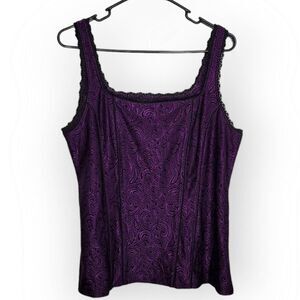 White House Black Market Purple Tank Top